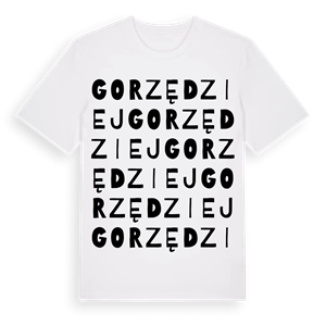 Gorzędziej ordlek t-shirt – ekologisk bomull t-shirt från Pinshirt