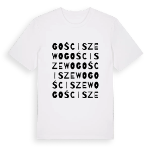 Gościszewo ordlek t-shirt – ekologisk bomull t-shirt från Pinshirt