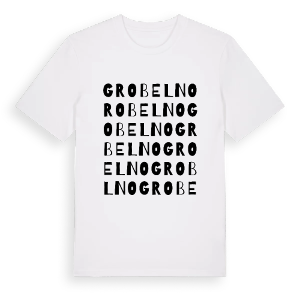 Grobelno ordlek t-shirt – ekologisk bomull t-shirt från Pinshirt