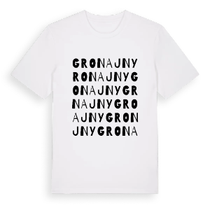Gronajny ordlek t-shirt – ekologisk bomull t-shirt från Pinshirt