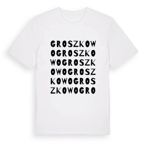 Groszkowo ordlek t-shirt – ekologisk bomull t-shirt från Pinshirt