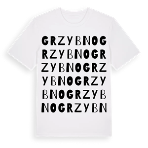 Grzybno ordlek t-shirt – ekologisk bomull t-shirt från Pinshirt