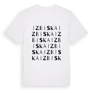Izbiska ordlek t-shirt – ekologisk bomull t-shirt från Pinshirt