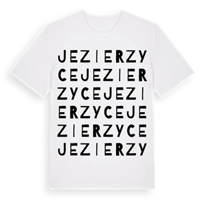 Jezierzyce ordlek t-shirt – ekologisk bomull t-shirt från Pinshirt