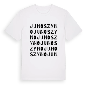 Junoszyno ordlek t-shirt – ekologisk bomull t-shirt från Pinshirt