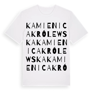 Kamienica Królewska ordlek t-shirt – ekologisk bomull t-shirt från Pinshirt