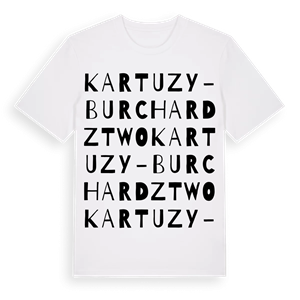 Kartuzy-Burchardztwo ordlek t-shirt – ekologisk bomull t-shirt från Pinshirt