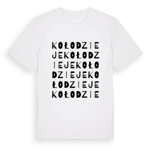 Kołodzieje ordlek t-shirt – ekologisk bomull t-shirt från Pinshirt