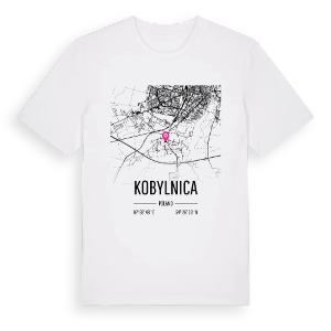 Kobylnica karta t-shirt – ekologisk bomull t-shirt från Pinshirt