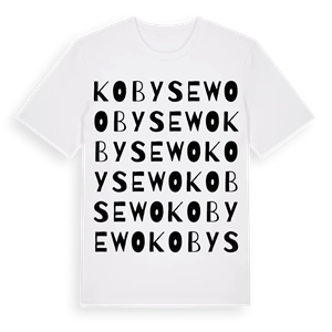 Kobysewo ordlek t-shirt – ekologisk bomull t-shirt från Pinshirt