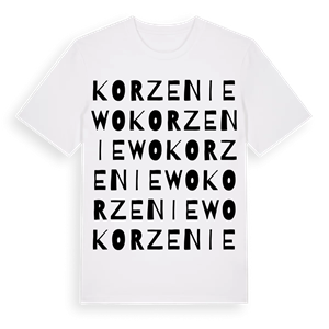 Korzeniewo ordlek t-shirt – ekologisk bomull t-shirt från Pinshirt