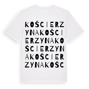 Kościerzyna ordlek t-shirt – ekologisk bomull t-shirt från Pinshirt