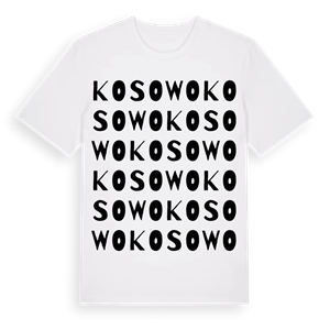 Kosowo ordlek t-shirt – ekologisk bomull t-shirt från Pinshirt