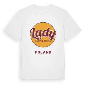 Lądy cirkel t-shirt – ekologisk bomull t-shirt från Pinshirt