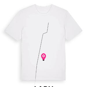 Lądy karta t-shirt – ekologisk bomull t-shirt från Pinshirt