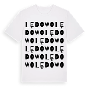 Lędowo ordlek t-shirt – ekologisk bomull t-shirt från Pinshirt