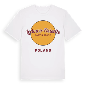Lędowo-Osiedle cirkel t-shirt – ekologisk bomull t-shirt från Pinshirt