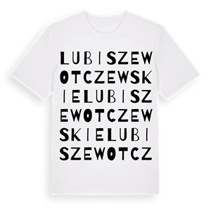 Lubiszewo Tczewskie ordlek t-shirt – ekologisk bomull t-shirt från Pinshirt