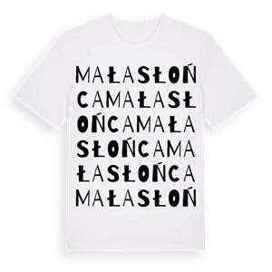 Mała Słońca ordlek t-shirt – ekologisk bomull t-shirt från Pinshirt