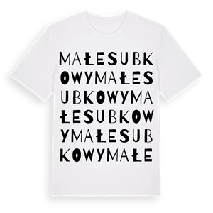 Małe Subkowy ordlek t-shirt – ekologisk bomull t-shirt från Pinshirt
