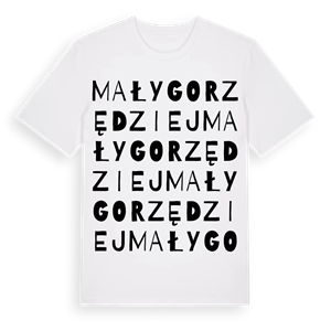 Mały Gorzędziej ordlek t-shirt – ekologisk bomull t-shirt från Pinshirt