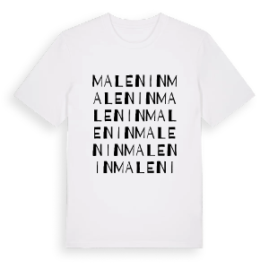 Malenin ordlek t-shirt – ekologisk bomull t-shirt från Pinshirt