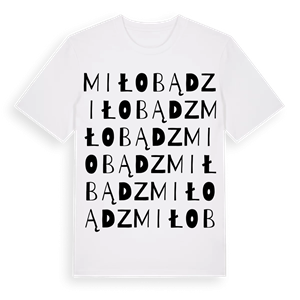Miłobądz ordlek t-shirt – ekologisk bomull t-shirt från Pinshirt
