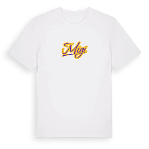 Migi baseball t-shirt – ekologisk bomull t-shirt från Pinshirt