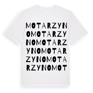 Motarzyno ordlek t-shirt – ekologisk bomull t-shirt från Pinshirt