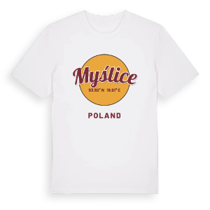 Myślice cirkel t-shirt – ekologisk bomull t-shirt från Pinshirt