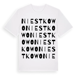 Niestkowo ordlek t-shirt – ekologisk bomull t-shirt från Pinshirt
