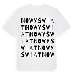 Nowy Świat ordlek t-shirt – ekologisk bomull t-shirt från Pinshirt