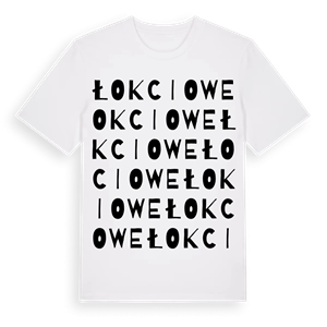 Łokciowe ordlek t-shirt – ekologisk bomull t-shirt från Pinshirt