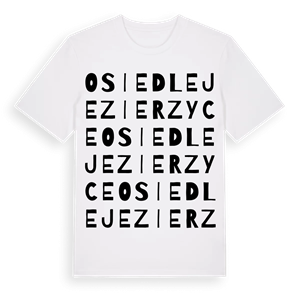 Osiedle Jezierzyce ordlek t-shirt – ekologisk bomull t-shirt från Pinshirt