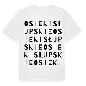 Osieki Słupskie ordlek t-shirt – ekologisk bomull t-shirt från Pinshirt