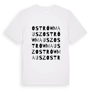 Ostrów Mausz ordlek t-shirt – ekologisk bomull t-shirt från Pinshirt