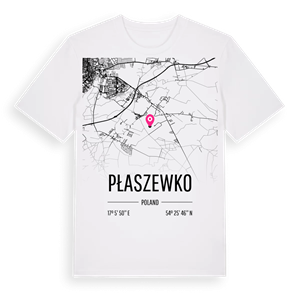 Płaszewko karta t-shirt – ekologisk bomull t-shirt från Pinshirt