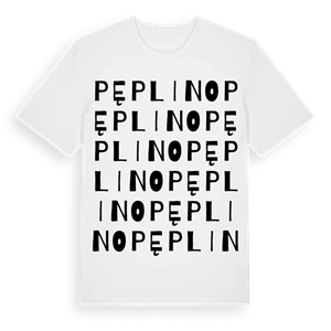 Pęplino ordlek t-shirt – ekologisk bomull t-shirt från Pinshirt