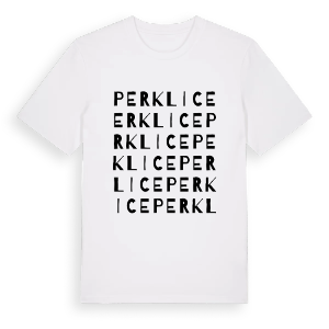 Perklice ordlek t-shirt – ekologisk bomull t-shirt från Pinshirt