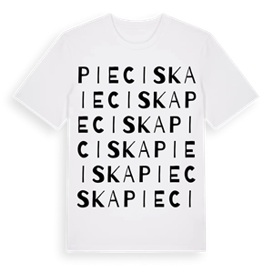 Pieciska ordlek t-shirt – ekologisk bomull t-shirt från Pinshirt