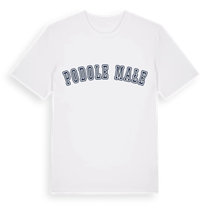Podole Małe college t-shirt – ekologisk bomull t-shirt från Pinshirt