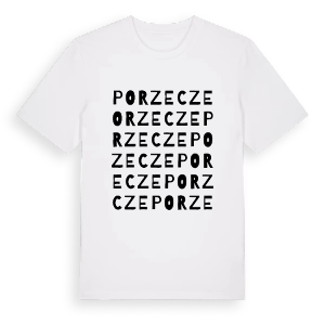 Porzecze ordlek t-shirt – ekologisk bomull t-shirt från Pinshirt