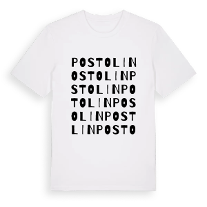 Postolin ordlek t-shirt – ekologisk bomull t-shirt från Pinshirt