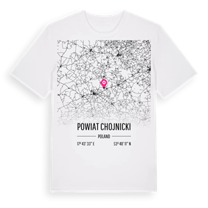 powiat chojnicki karta t-shirt – ekologisk bomull t-shirt från Pinshirt