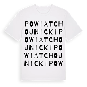 powiat chojnicki ordlek t-shirt – ekologisk bomull t-shirt från Pinshirt