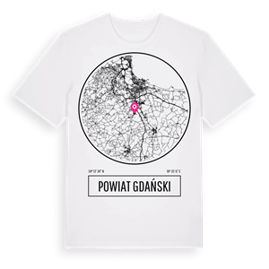 powiat gdański t-shirt – ekologisk bomull t-shirt från Pinshirt