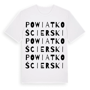 powiat kościerski ordlek t-shirt – ekologisk bomull t-shirt från Pinshirt