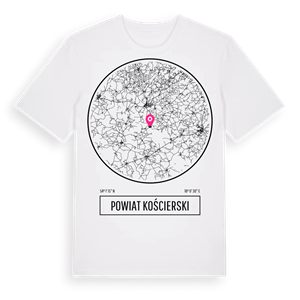 powiat kościerski t-shirt – ekologisk bomull t-shirt från Pinshirt