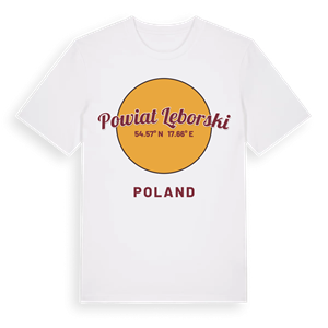 powiat lęborski cirkel t-shirt – ekologisk bomull t-shirt från Pinshirt