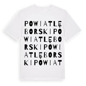 powiat lęborski ordlek t-shirt – ekologisk bomull t-shirt från Pinshirt